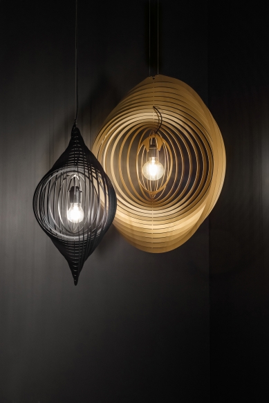 Delta Light introduced three collections of decorative lighting with delicate lines and glass