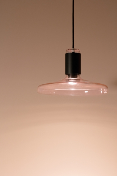 Delta Light introduced three collections of decorative lighting with delicate lines and glass