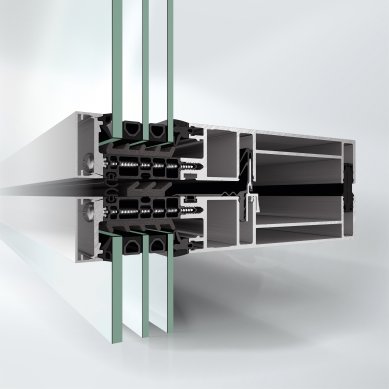 Systémová platforma fasád Schüco UDC 80 přeje individuálnímu designu s výhodami modulové konstrukce - Nová fasáda Schüco UDC 80 nastavuje nový standard energetické úspornosti, s hodnotami Uf do 0,86 W/(m²K) včetně vlivu spojovacích prvků.