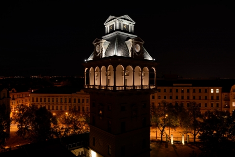 Lighting of the Letná Water Tower in Prague - foto: Benedikt Markel 