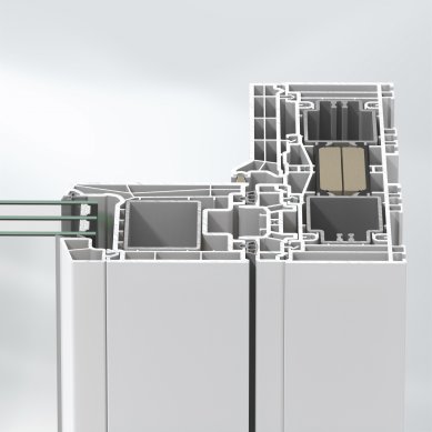 Plastový systém Schüco LivIngSlide nabízí jeden design rámů pro okna i dveře na terasu  - Plastové profily Schüco LivIngSlide vytvářejí čisté linie