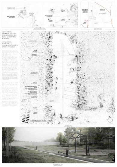 The Holocaust Memorial of Roma and Sinti in Bohemia - competition results - Competition Proposal No. 1