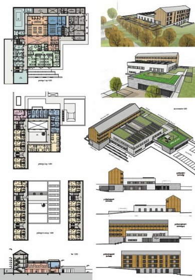 Children's treatment facility with speleotherapy in Ostrov near Macocha - competition results - 3rd prize