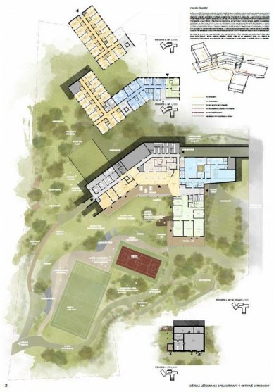 Children's treatment facility with speleotherapy in Ostrov near Macocha - competition results - 2nd prize