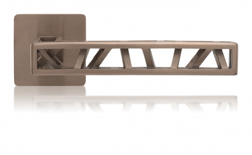 Overview of Materials and Finishes for Door Hardware - klika Industry Skeleton with a matte titanium brown surface