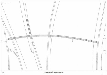 Lávka Holešovice - Karlín - competition results - 1st place - foto: Ing.arch. Marek Blank, Ingarch. MgA. Petr Tej, Ph.D. 