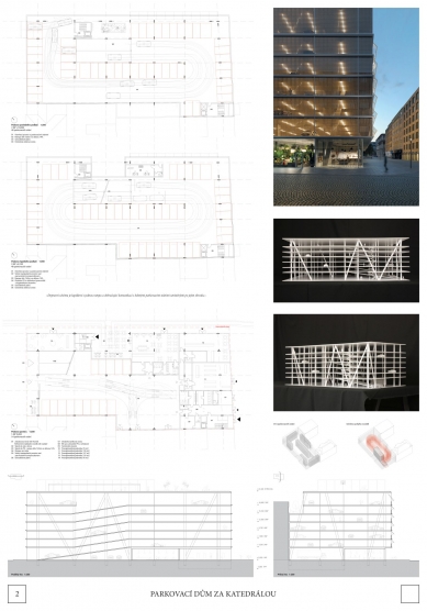 Parking house behind the cathedral in Ostrava - competition results - foto: Malý Chmel s.r.o. 