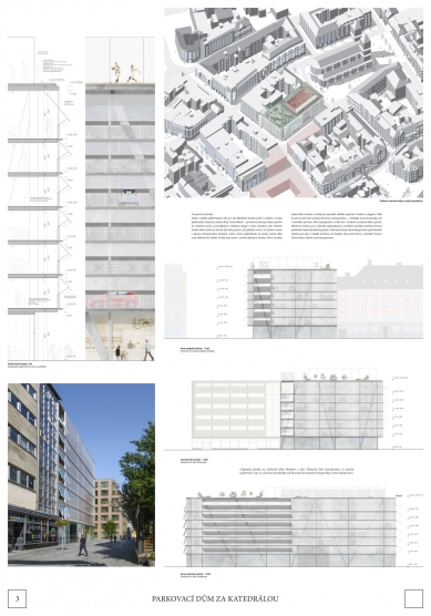 Parking house behind the cathedral in Ostrava - competition results - foto: Malý Chmel s.r.o. 