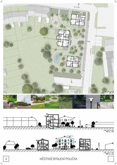 Urban Housing Polička - competition results - Reward - foto: ATELIER HORYNA, s.r.o.