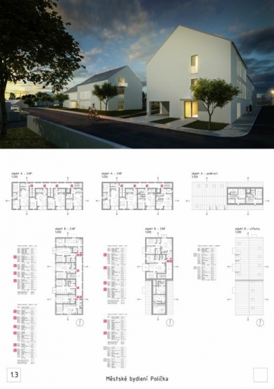 Urban Housing Polička - competition results - _reward_ - foto: at DESTYL s.r.o.