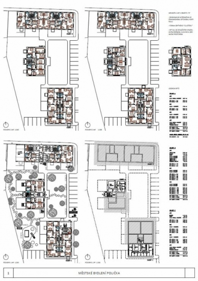 Urban Housing Polička - competition results - 1st place - foto: Apropos Architects s.r.o.