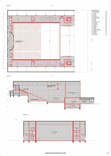 Reconstruction of the Grand Cinema in Zlín - competition results - 4th place - foto: Petr Hájek ARCHITEKTI