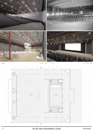 Reconstruction of the Grand Cinema in Zlín - competition results - 1st place - foto: re:architekti studio