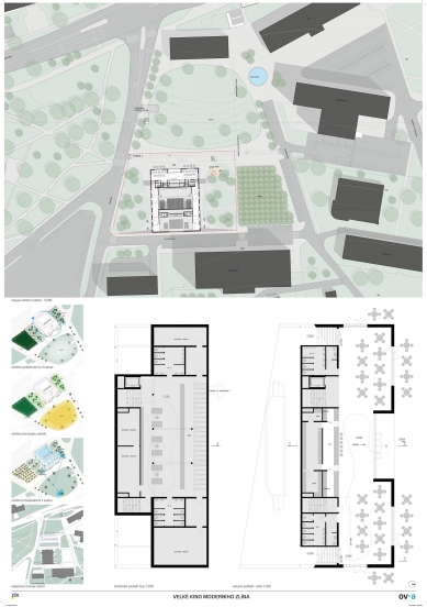 Reconstruction of the Grand Cinema in Zlín - competition results - 5th place - foto: ov architekti 