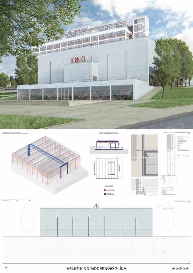 Reconstruction of the Grand Cinema in Zlín - competition results - 1st place - foto: re:architekti studio