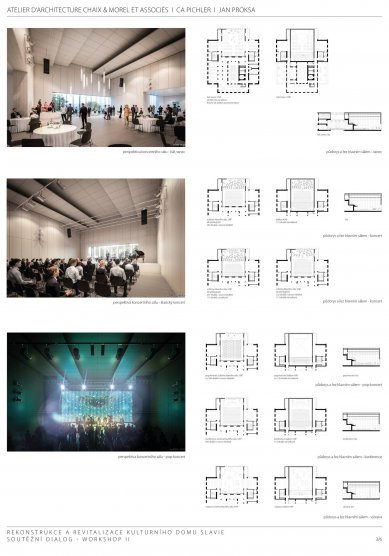 Reconstruction of the cultural house in Č. Budějovice - results of the dialogue - 1st place - foto: Chaix & Morel et associés / CA Pichler / Jan Proksa