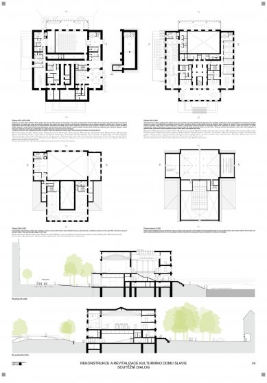 Reconstruction of the cultural house in Č. Budějovice - results of the dialogue - 2nd place - foto: PROJEKTIL ARCHITEKTI 