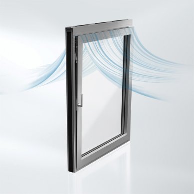 New acoustic window Schüco AWS 90 AC.SI reduces noise even when ventilating - The new Schüco AWS 90 AC.SI soundproof window allows for sound insulation of up to 31 dB in the tilted position.