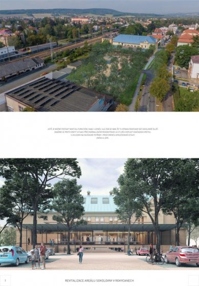 Revitalization of the Sokol Gymnasium Area in Rokycany - Competition Results - Reward - foto:  Ing.arch. MgA. Michal Šiška, MgA. Ing.arch. Adam Wlazel, Ing.arch. Mgr. Petr Štěpánek  MgA. Matěj Petránek