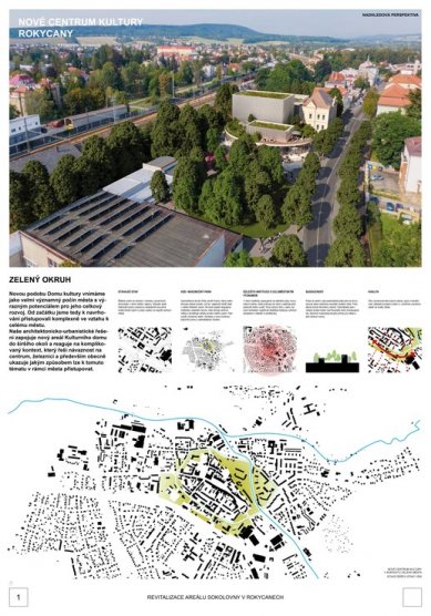 Revitalization of the Sokol Gymnasium Area in Rokycany - Competition Results - Reward - foto: Ing.arch. Luděk Šimoník, Ing.arch Kryštof Foltýn, Ing.arch. Martin Holý, Ing. et Ing.arch. Tomáš Babka 