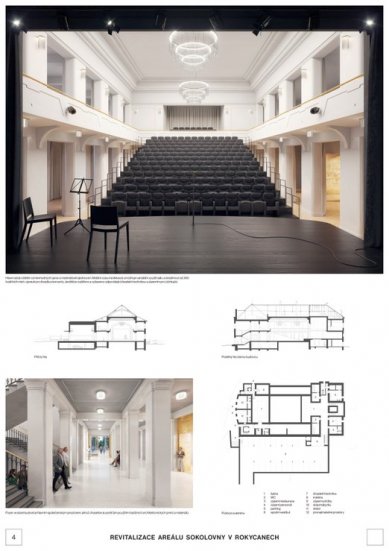 Revitalization of the Sokol Gymnasium Area in Rokycany - Competition Results - 1st place - foto: Rusina Frei, s.r.o.