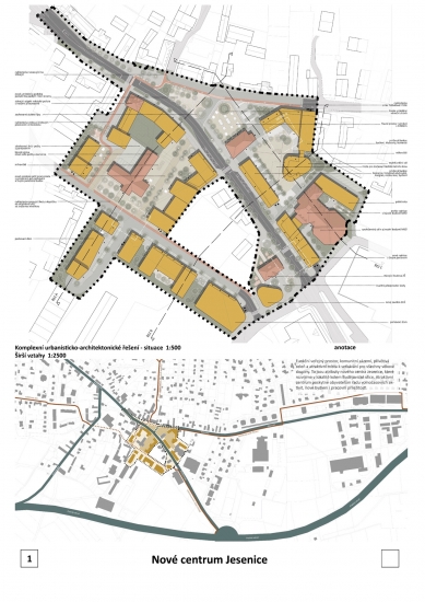 New Center Jesenice - results of the narrow competition for the design - foto: MS plan s.r.o.