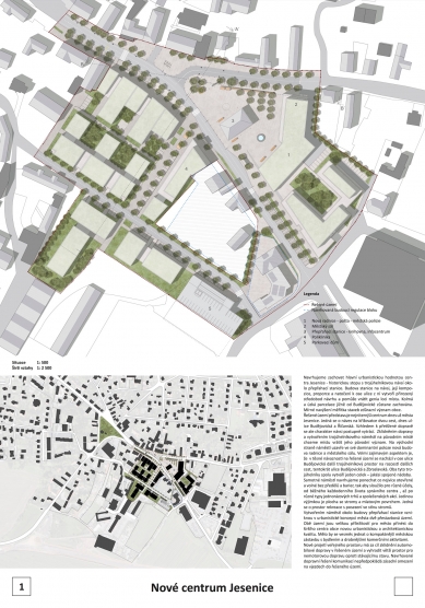 New Center Jesenice - results of the narrow competition for the design - foto: CASUA, spol. s r.o.