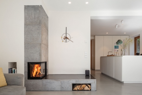 Accumulation fireplace