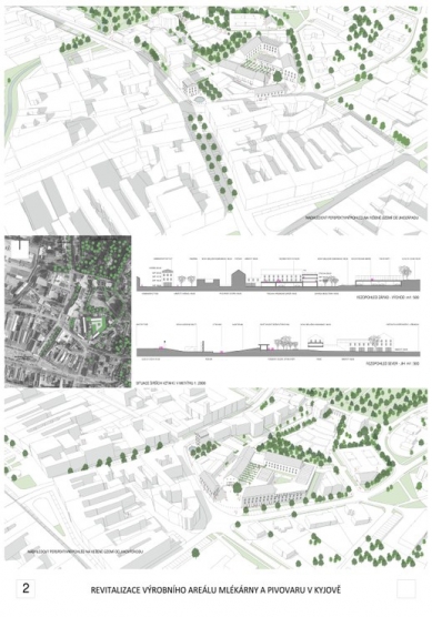 Revitalization of the production area of the Dairy and Brewery in Kyjov - competition results - 2nd price - foto: Tomáš Havlíček