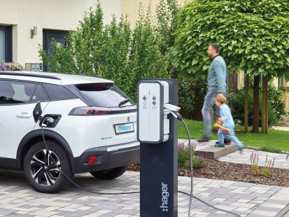 Charging Station Hager witty – elegant and easy entry into the world of electromobility