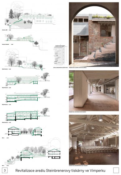 Revitalization of the Steinbrener Printing House in Vimperk – competition results - Reimbursement of expenses II. - foto: svobodová blaha architekti s.r.o. + Petra Kunarová