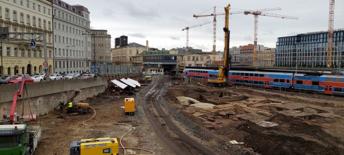 The construction management system ensured the flexibility of the revitalization of the area around Masaryk Railway Station. This also takes into account the specifics of construction in the historic center of Prague - foto: PENTA REAL ESTATE